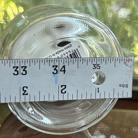 Vintage Anchor Hocking Clear Glass Jar with White Ceramic Shaker Lid Made in USA - Picture 7 of 8